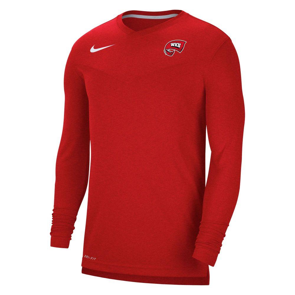 Nike Men's Kansas City Chiefs Historic Logo Red Long Sleeve T-Shirt